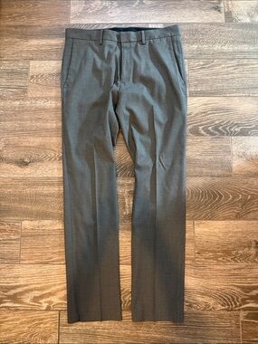 Kenneth Cole Reaction Men's Dress Pants in Charcoal Gray 33/32